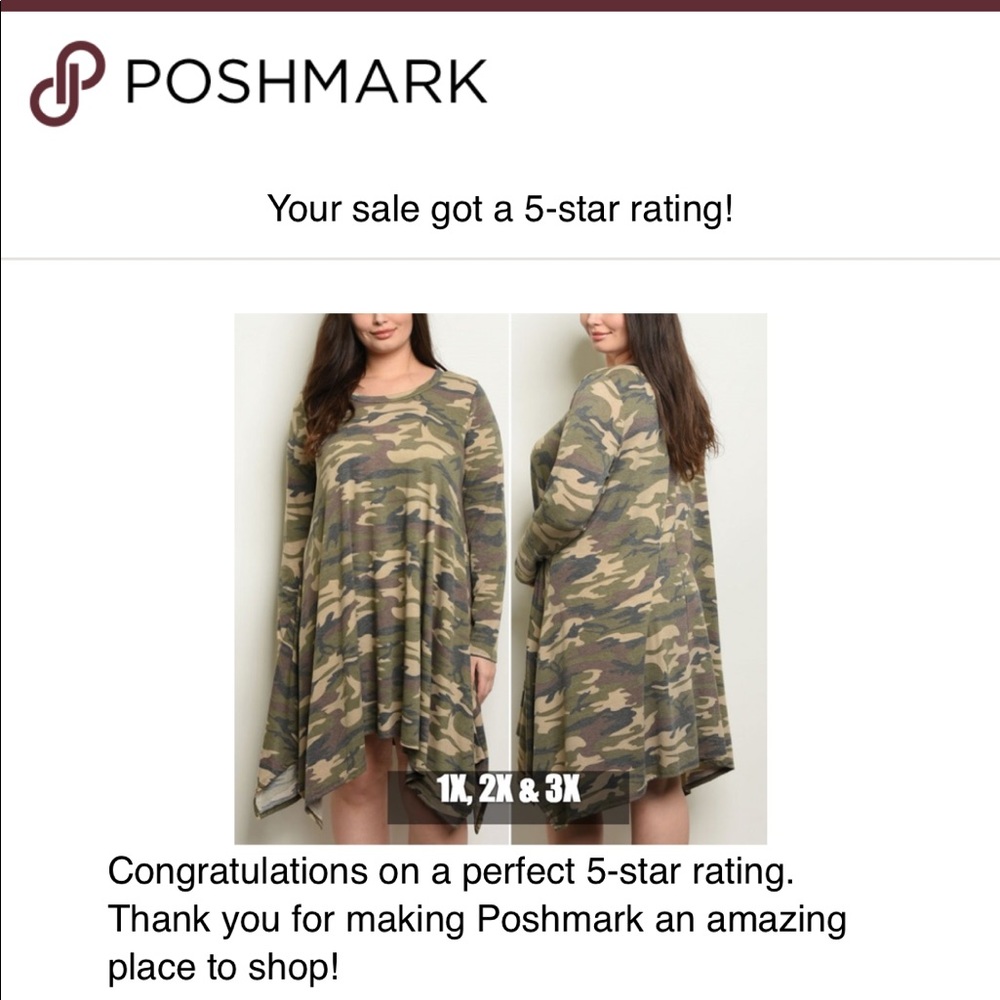 Last 1! OLIVE CAMOUFLAGE PLUS SIZE DRESS - Picture 4 of 7